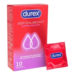 durex GEFÜHLSECHT EXTRA FEUCHT 10 St Kondome