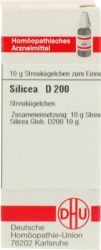 SILICEA D 200 Globuli 10 g Globuli