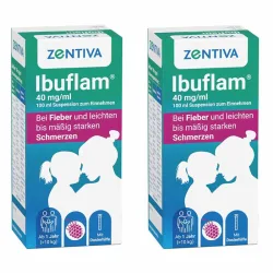 Ibuflam Fiebersaft 40 mg/ml Doppelpack 2X100 ml Suspension zum Einnehmen