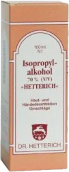 ISOPROPYLALKOHOL 70% V/V Hetterich 100 ml Lösung