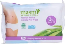 masmi Bio Intimpflegetücher 100% Bio-Baumwolle 20 St Tücher