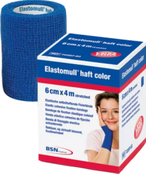 ELASTOMULL haft color 8 cmx4 m Fixierb.blau 1 St Binden