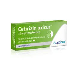Cetirizin axicur 10 mg  20 St Filmtabletten
