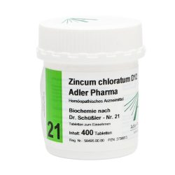 Zincum chloratum D12 Adler Pharma Nr.21, Tablette 400 St Tabletten