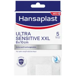 Beiersdorf AG, Hansaplast ULTRA SENSITIVE XXL Pflasterstrips 8x10cm 5 St Pflaster
