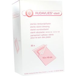 RUDAVLIES-steril Verbandpflaster 10x15 cm 50 St Pflaster
