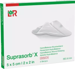 SUPRASORB X HydroBalance Wundverb.5x5 cm 5 St Verband