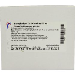 WELEDA BRYOPHYLLUM D 5/Conchae D 7 Ampullen 5X10 ml Ampullen