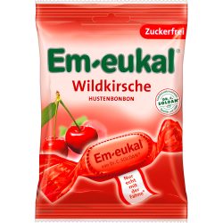 Em-eukal Wildkirsche zuckerfrei 75 g Bonbons