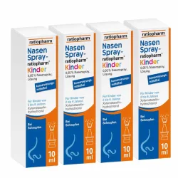 NasenSpray-ratiopharm Kinder 4er Set 4X10 ml Nasenspray