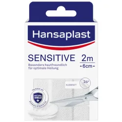 Beiersdorf AG, Hansaplast SENSITIVE 2m x 6cm 1 St Pflaster