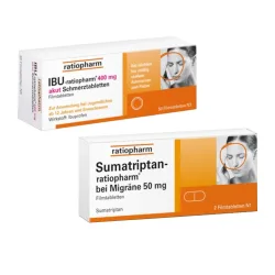 Migräne Set Ratiopharm mit Sumatriptan 1 Sparset