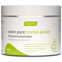 nupure colon pure transit pulver flohsamenschalen 180 g Pulver