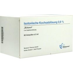 ISOTONISCHE Kochsalzlösung 0,9% Biokanol Ampullen 60X2 ml Ampullen
