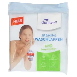 duniwell 28 EINMAL WASCHLAPPEN 100%  28 St Beutel