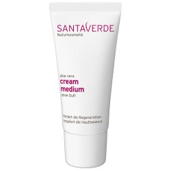 SANTA VERDE ALOE VERA cream medium aloe vera ohne Duft 30 ml Creme