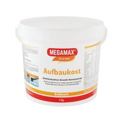 MEGAMAX Aufbaukost Erdbeere Pulver 3 kg Pulver