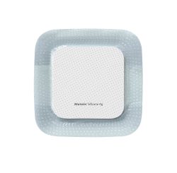 Biatain Silicone Ag Schaumverband 10 x 10 cm 5 St Verband