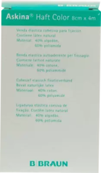 ASKINA Haftbinde Color 8 cmx4 m blau 1 St Binden