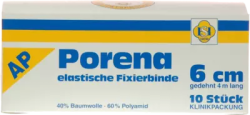 PORENA elast.Mullbinde 6 cm weiß o.Cello 10 St Binden