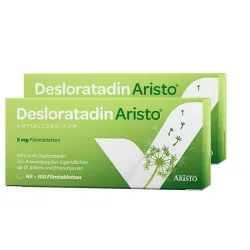Desloratadin Aristo 5mg Doppelpack 2X100 St Filmtabletten