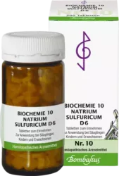BIOCHEMIE 10 Natrium sulfuricum D 6 Tabletten 200 St Tabletten