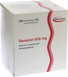 RENACET 950 mg Filmtabletten 200 St Filmtabletten