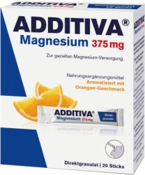 ADDITIVA Magnesium 375 mg Sticks Orange 20 St Granulat