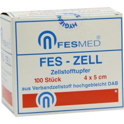 ZELLSTOFFTUPFER FES ZELL 4x5 cm hochgebleicht 100 St Tupfer