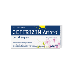 Cetirizin Aristo bei Allergien 10mg 7 St Filmtabletten
