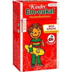 Em-eukal Kinder WILDKIRSCHE zuckerfrei Pocketbox 40 g Bonbons