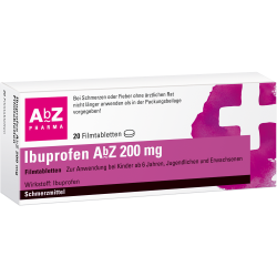 Ibuprofen AbZ 200mg 20 St Filmtabletten