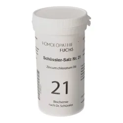 HOMOEOPATHIEFUCHS Schüssler-Salz Nummer 21 Zincum chloratum D6 Biochemie 400 St Tabletten