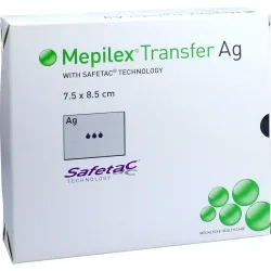 MEPILEX Transfer Ag Schaumverband 7,5x8,5 cm ster. 10 St Verband