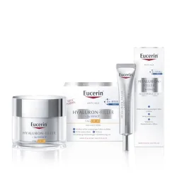 Eucerin Anti-Age HYALURON-FILLER Tagespflege LSF30 und Augenpflege Set 1 Sparset