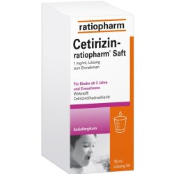 Cetirizin ratiopharm Saft - bei Allergien 75 ml Saft