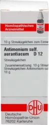 ANTIMONIUM SULFURATUM aurantiacum D 12 Globuli 10 g Globuli