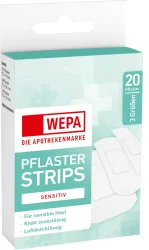 WEPA PFLASTER STRIPS SENSITIV  20 St Pflaster