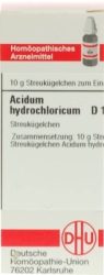 ACIDUM HYDROCHLORICUM D 12 Globuli 10 g Globuli