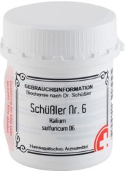 SCHÜSSLER Nr.6 Kalium sulfuricum D 6 Tabletten 400 St Tabletten