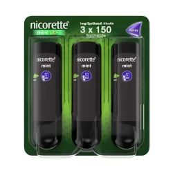 nicorette mint Spray 1 mg/ Sprühstoß 3 St Spray