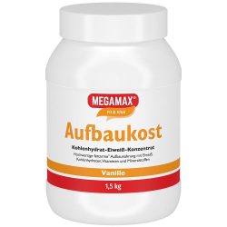 MEGAMAX Aufbaukost Vanille Pulver 1.5 kg Pulver