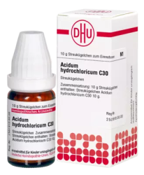 ACIDUM HYDROCHLORICUM C 30 Globuli 10 g Globuli