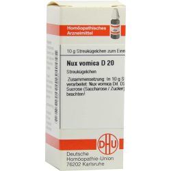 NUX VOMICA D 20 Globuli 10 g Globuli