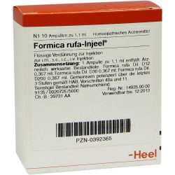 FORMICA RUFA INJEEL Ampullen 10 St Ampullen