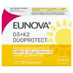 EUNOVA DuoProtect D3+K2 2000 I.E. 30 St Kapseln