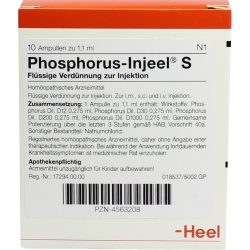 PHOSPHORUS INJEEL S Ampullen 10 St Ampullen