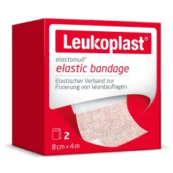 Leukoplast Elastomull 8 cm x 4 m  2 St Verband