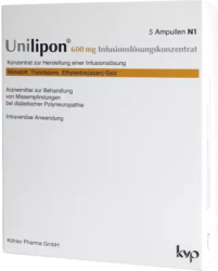 UNILIPON 600 Infusionslösungskonzentrat 1X5 St Infusionslösungskonzentrat