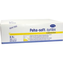 Peha-soft syntex Puderfrei Untersuchungshandschuhe unsteril L 100 St Handschuhe